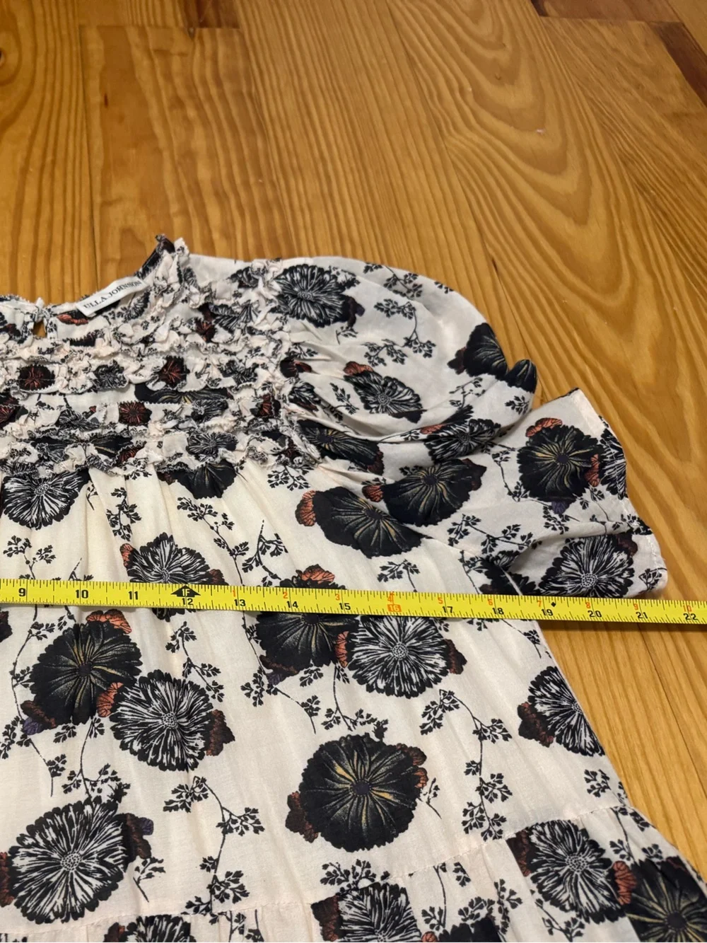 Ulla Johnson Cassian Dress Gardenia Floral Mini Dress Women’s SIZE 4 - Picture 8 of 12